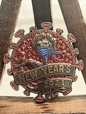 Grateful Dead New Years Eve 2021 covid Pin.  LE #13/40 Rare.